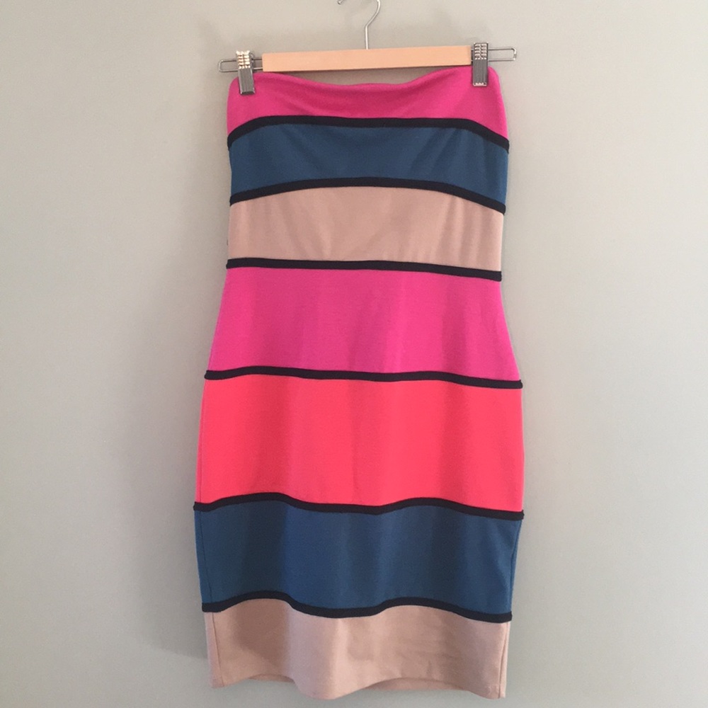 Multicolor bodycon dress